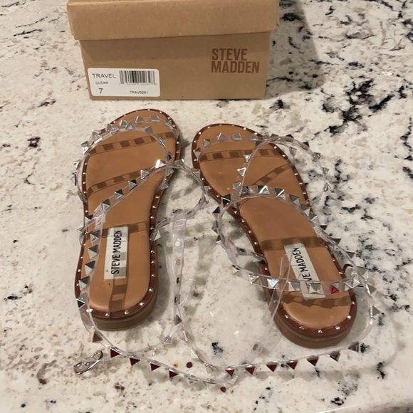 Steve Madden Shoes - Steve Madden clear stud gladiator sandals